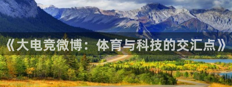 火博电竞网站：《大电竞微博：体育与科技的交汇点》